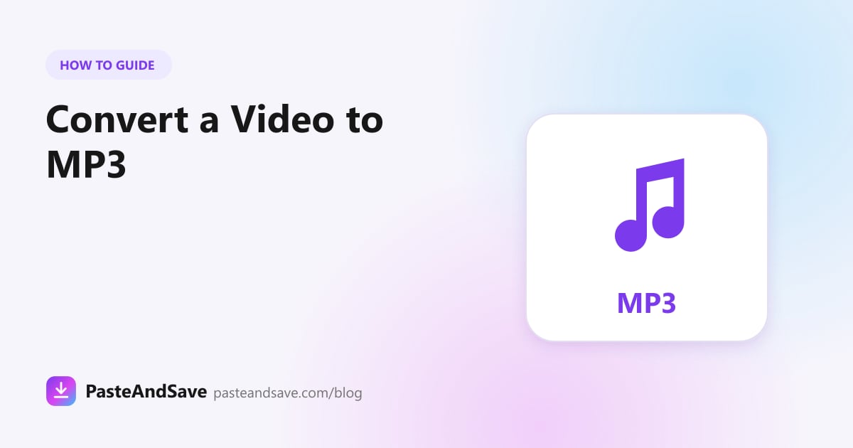 Large music note above the letters MP3
